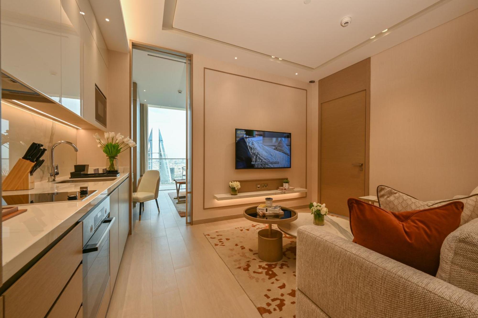 Готель Onyx Rotana Манама Екстер'єр фото Interior of a typical apartment